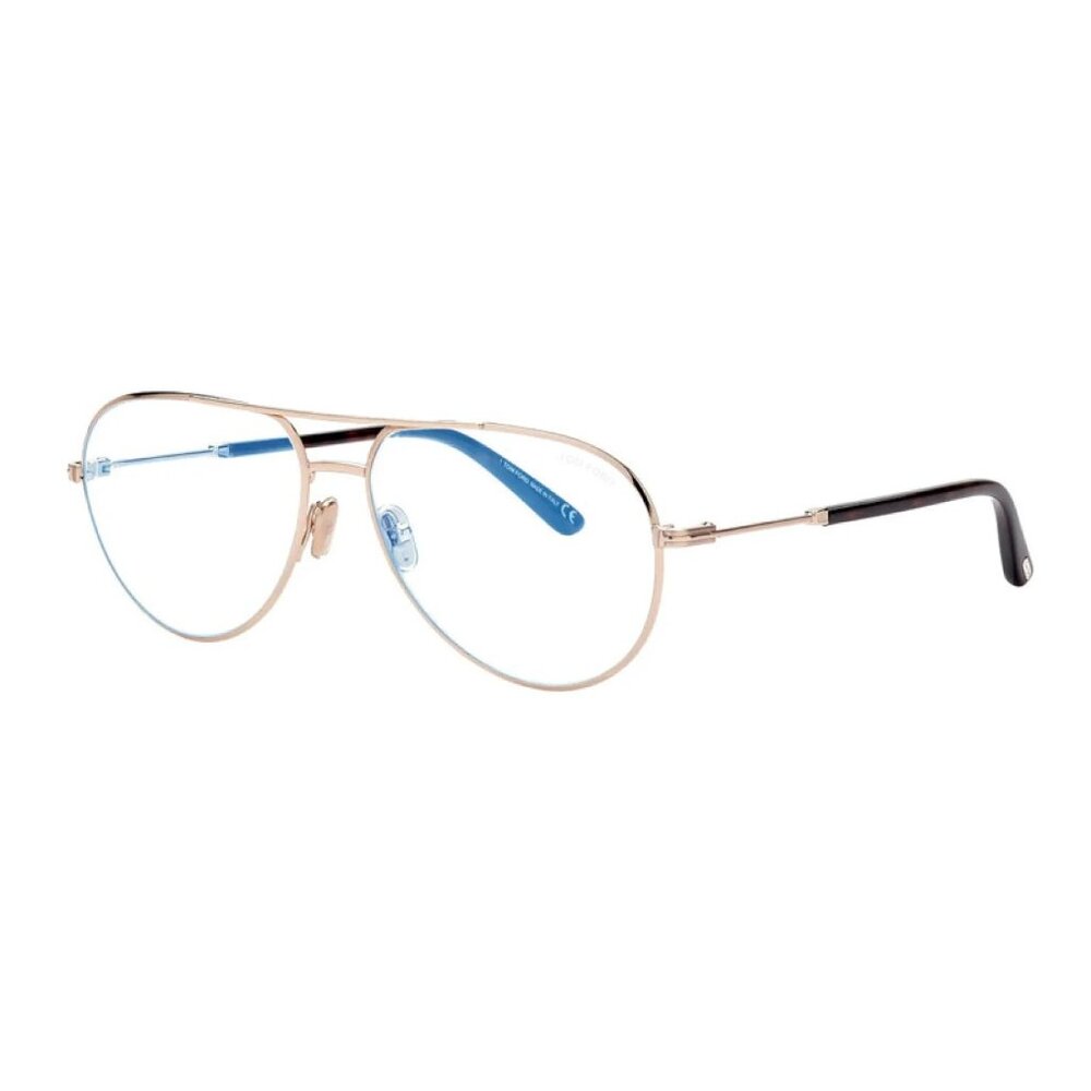 NEW TOM FORD EYEGLASSES GOLD UNISEX AVIATOR EYEWEAR